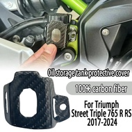 For Triumph Street Triple 765 R RS 2017-2024 2020 2021 2022 2023 2024 Carbon fiber storage tank prot