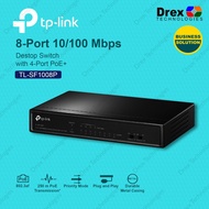 TP-LINK TL-SF1008P 8-Port 10/100 Mbps Desktop Switch With 4-Port POE Switch