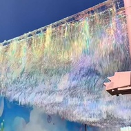 Wind Ceiling Galaxy Sky Curtain Rain Silk Curtain Galaxy Sky Curtain Outdoor Corridor Shooting Backg