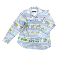 [Tohns] Hoilday in Thailand Long Sleeve Shirt เสื้อเชิ้ตแขนยาว Holiday in Thailand (Color :BaBy Blue