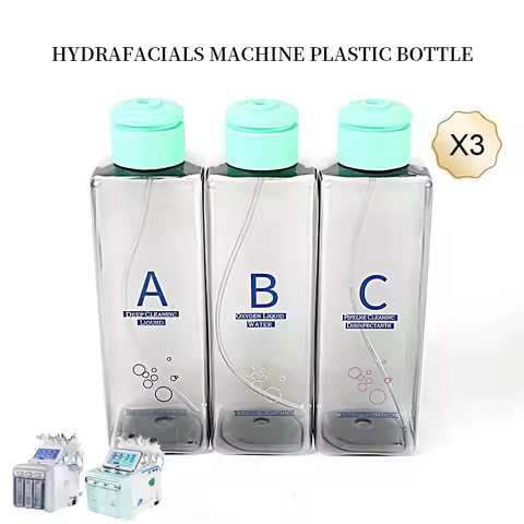 Replacement Bottles for H2O2 Hydrogen Oxygen Small Bubble RF Beauty Machine - 3pcs Universal Dermabr