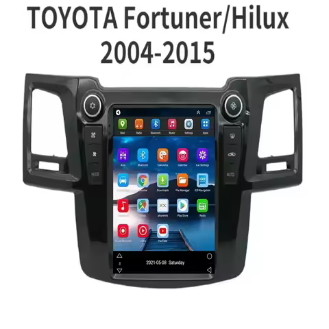 Vertical Screen Android 15 Car Radio For Toyota Fortuner Hilux 2007- 2015 Gps Navigator Carplay car 