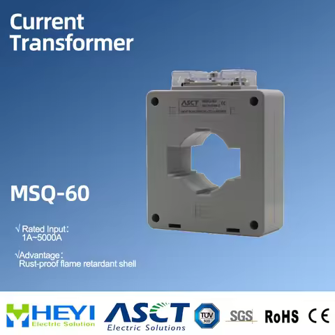 500/5A 250A 400A 600A 750A 800A 1000A MSQ-60 Single Phase toroidal current transformer with CE Appro