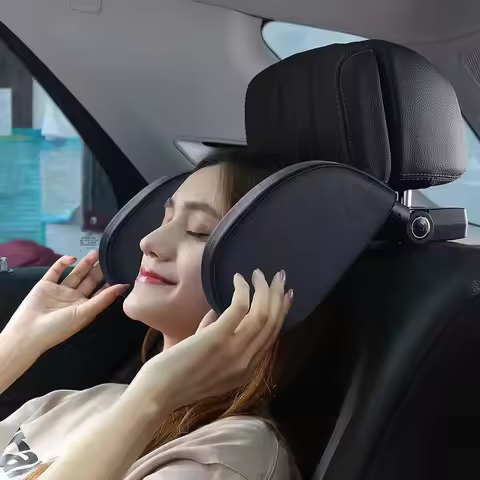 Universal 360° Adjustable Auto Cervical Pillow with Memory Car Headrest Sleep Headrest Auto Accessor