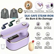 HX‑6198 1200W mini handheld garment steamer, silk‑safe for delicate fabric. Pocket size portable ste