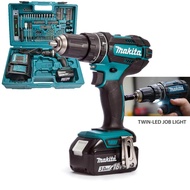 【ของแท้ 100%】สว่านไฟฟ้าไร้สาย Makita DDF484 ไขควงไร้สาย ไขควงไร้แปรงถ่านมาพร้อมกับแบตเตอรี่ลิเธียม 18V สองก้อน เครื่องมือไฟฟ้า รับประกัน 3 ปี เก็บเงินปลายทาง