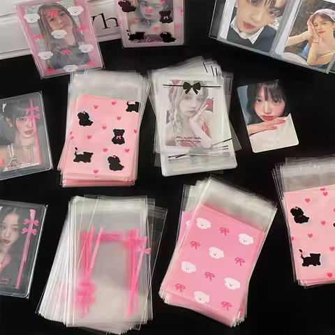 10/50pcs Kpop Photocard Holder Idol Card Collect Book Photo Paper Jam Blank Paper Idol Card Protecto