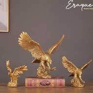 Great Eagle Ornament Classic Luxury Gold Eagle Statue Office Desk Decorative Display/