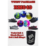 Bowling Package - BRUNSWICK TWIST - Xtech Shoe - DV8 SLING BAG - X Proshop - X Pro Shop - XPROSHOP