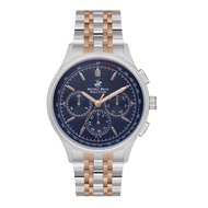 Beverly Hills Polo Club รุ่น BP3556X.590 Mens Stainless Steel Quartz Watch SilverBlue 44mm.