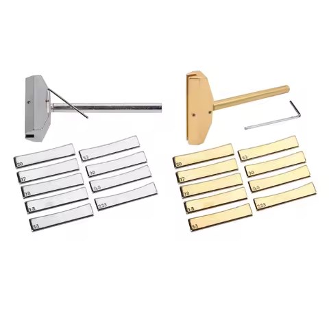 Guitar Bass Fret Press Caul&Radian Fret Inserts with Hexagon Wrench Fingerboard Pressing Tool Replac
