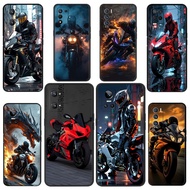 Realme 3 5 6 7 8 Pro 5i 5s Q 6i 7i TPU Phone Cases Soft protective cover Cool motorcycle sports car