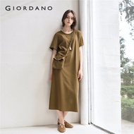 GIORDANO WOMEN Messenger bag short sleeve dress 18465622