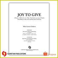 ◟ ➳ ❐ Joy to Give: Buhay Katiwala at Ang Simbahan ng mga Dukha Stewardship as a Way of Life...