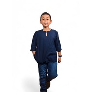 Children's Kurta Boys Cotton T-shirt Cool Comfortable Modern Kurta Casual 3 Quarter 3/4 Sleeves | So
