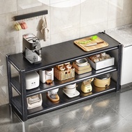 HY/🅰Shuaishi（shuaishi）Kitchen Utensils Shelf Floor Cabinet Sideboard Cupboard Cupboard Shelf Shelf Household Microwave O