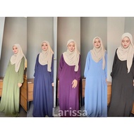 Jubah Muslimah Basic With Side Pocket Zip Sorok Di Depan Nursing Friendly...