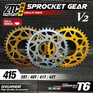 SPROCKET GEAR V2 NINJA 2-STROKE ALUMINUM SERIES 7075 T6 415 BY 2TC FACTORY