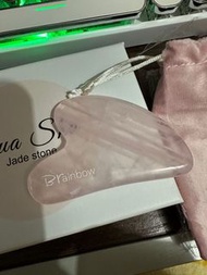 Brainbow粉晶玉石刮痧板