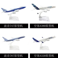 Aircraft Model 1: 400 16cm Alloy Boeing 737 Boeing 747 Airbus 380 Boeing 777 Model Alloy Model