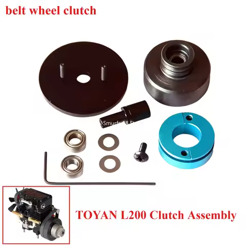TOYAN L200 Clutch Assembly Twin Cylinder Engine Clutch Assembly Pulley Synchronous Pulley Short Shaf