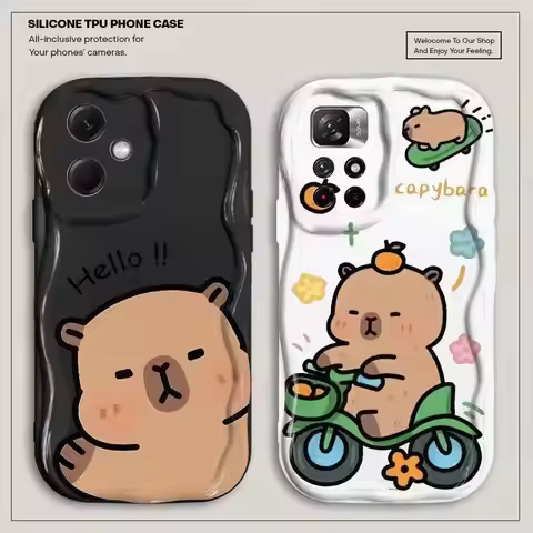 Capybara Phone Case for Xiaomi Redmi 12 12C 13C 5G 13 4G A1 A2 Plus 9 9A 9C 9T 10 10C 10A Pro 14C Co