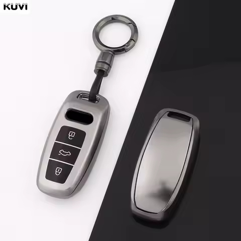 Gun TPU Car Key Case Cover Bag Shell For Audi Q8 RSQ8 A6 C8 S6 RS6 A7 S7 RS7 A3 8Y A8 D5 4N RS E-tro