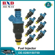 1/4/8PCS OEM 0280150759 Fuel Injector Nozzle For Ford E-350 Econoline Club Wagon 7.5L V8 1989-1990 A