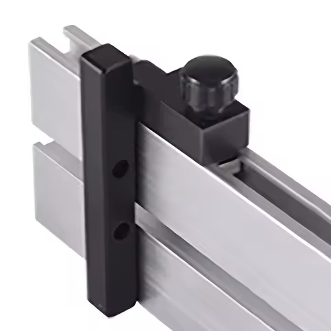 1Pc Woodworking T-track Stop T-Slot Limiter Miter Track Fence Flip Stop Chute Locator Carpenter DIY 