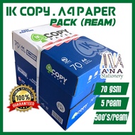 A4 Copier Paper IK Copy | Kertas A4 | 70gsm 500 sheet (BOX) (1 KOTAK) 5 ream dalaman
