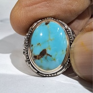 PERSIAN TURQUOISE TOSCA EST DIM GRADUATEDbiru 14x11x6 Ring 8
