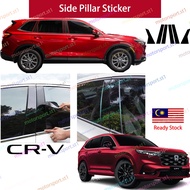 [READY STOCK]Honda CRV 2024-2025 Door Window Pillar Protector Decoration Sticker Piano Black for CRV