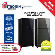 *Climate Voucher Eligible* SHARP 600L 2-Door Fridge SJ-PG60P2-BK SJ-PG60P2-DS SJPG60P2