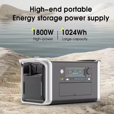 AP1000 1024Wh 1800W Portable Power Station 1000W 902Wh Solar Generator with AC Outlet LiFePO4 Batter