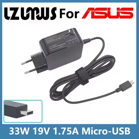 33W 19V 1.75A Laptop Charger for Asus EeeBook Flip C100PA C100P C100 C201 C201P ADP-33AW Eeebook X20