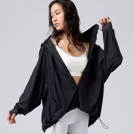 不可退換 /涼感抗UV防曬連帽外套-烏黑