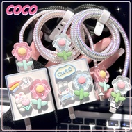 Crystal Pattern Iphone Charger Protector 18w&20w Iphone Charger Cable & Head Protector Iphone-coco_m