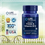 [Life Extension] BioActive Folate & Vitamin B12 (90's Vegetarian Capsules)