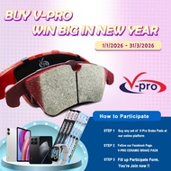 PROTON X90 FRONT CERAMIC BRAKE PAD [V-PRO] VP390