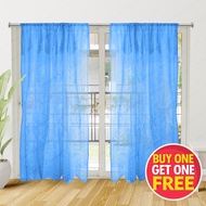 MyOnlineStore Kurtina set 2 pcs Curtain for door long Tela (Light Blu