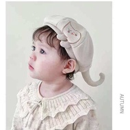 Musim luruh dan musim sejuk baru topi bayi puteri ibu bayi kartun tidur kucing beret tiga dimensi su