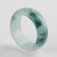Genuine Grade A Myanmar Jadeite Ice Floating Flower Burma Jade Rings Men Women Healing Gemstone Fine
