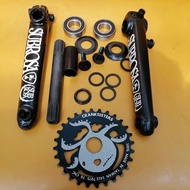 Bmx 3pc cranks set subrosa with chainring alloy 25t / 28t
