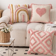 Ins Ins Style Pink Cluster Sofa Pillow Household Love Style Detachable Pillow Pillowcase Combination