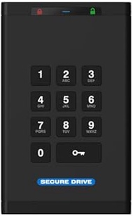 SecureData SecureDrive KP 2TB Hardware Encrypted USB 3.0 External Drive FIPS 140-2 Level 3 Unlock vi