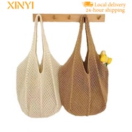 2025 New Bag Tote Bag Knitted Bag Hollow Bag Knitted Bag