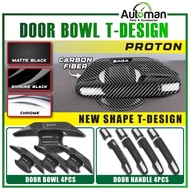 Door Bowl Handle Cover Proton Saga VVT MC1 MC2 MC3 BLM FLX FL T-Design Protector Guard Chrome Shinin