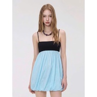 Elwyn By Vitanh EL210 Chic Blue Two-Strap Dress for Street, Summer, and Beach Wear