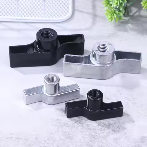 【AD】1Pc Wing Nut Truss Clamp Handle Parts Galvanized Aluminum M8 M12 Handle Black Gray Nut Knob T-nu