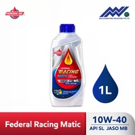 Federal Oil Racing Matic 10W-40 1L Full Synthetic Scooter Engine Oil | JASO MB API SN | Smooth Accel